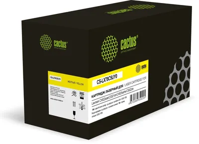 Картридж лазерный Cactus CS-LX78C5UY0, желтый, 7000стр., Lexmark