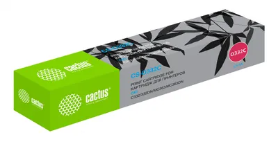Картридж лазерный Cactus CS-O332C, голубой, для Oki C332/MC363, 3000 стр.