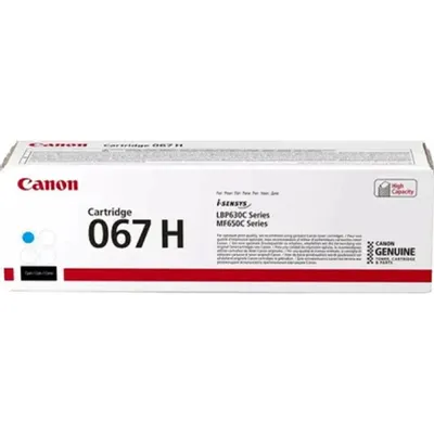 (Спец.цена) Оригинальный картридж Canon 067HC 5105C002 для Canon i-SENSYS LBP631CW/ LBP633Cdw/ MF651Cw/ MF655Cdw/ MF657Cdw, голубой, увеличенный, 2350 стр.