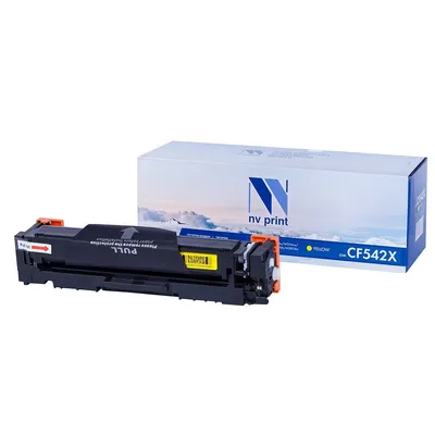 Картридж лазерный NVPrint совместимый HP CF542X Yellow для Color LaserJet Pro M254dw/M254nw/MFP M280nw/M281fdn/M281fdw (2500k)