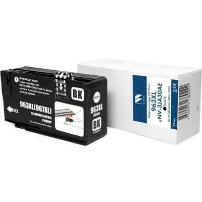 Струйный картридж NVP 963XL (NV-3JA30AE) Black для HP OfficeJetPro 9010/9020 (50 мл) совместимый (прошивка 2530C)