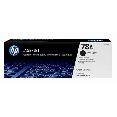 Картридж лазерный двойная упаковка HP CE278AF/CE278AD черный для LJ 1566/1606dn/1536dnf (2 х 2100 стр)