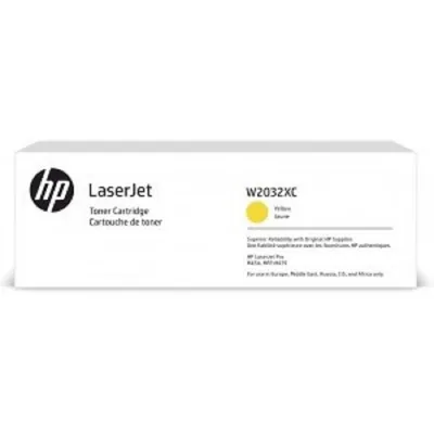 Картридж лазерный HP W2032XC, желтый, 6000стр.