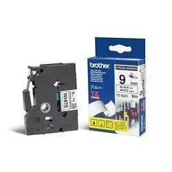 Картридж Brother TZe-S221, 9мм, чёрный на белом
