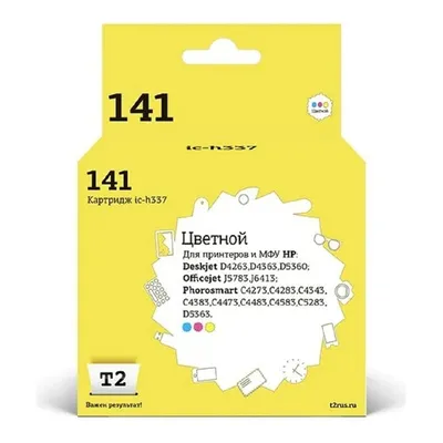 Картридж струйный T2 IC-H337, цветной, для HP