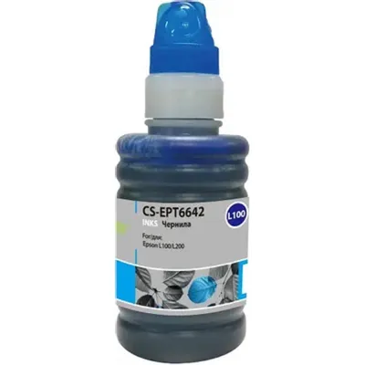 Чернила CACTUS CS-EPT6642, 100мл, голубой, для Epson