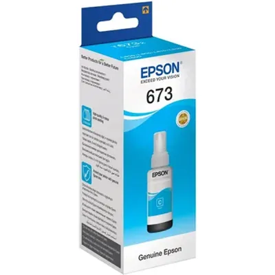 Чернила Epson 673 C13T67324A, 70 мл, голубой