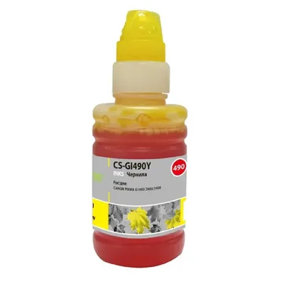 Чернила Cactus CS-GI-490Y, желтый, 70мл