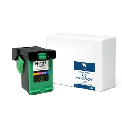 NV-C8766HE Струйный картридж NVP 135 (NV-C8766HE) Color для HP DJ 5743/6943,  OJ  6313  (21мл) совместимый