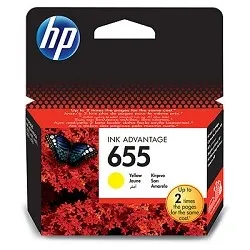 Картридж Hewlett-Packard HP 655 Yellow (Желтый) для HP Deskjet Ink Advantage 3525, 4615, 4625, 5525, 6525 e-All-in-One