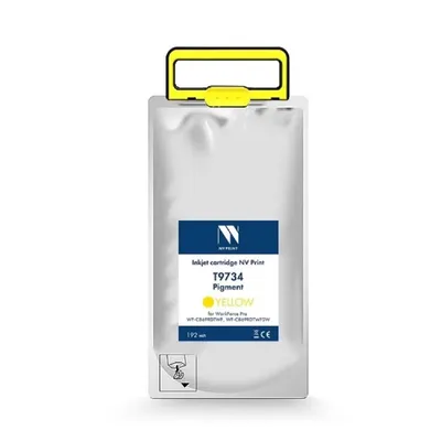 -/ Струйный картридж NV Print T9734 (NV-C13T973400) Yellow для Epson WorkForce Pro WF-C869RDTWF (RIPS), WF-C869RDTWFSW (22 000 стр) совместимый
