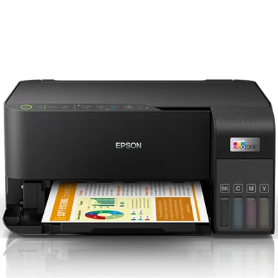 МФУ струйное Epson L3550 (C11CK59405), A4, цветной, печ. до 15 стр/мин. (ч/б) до 8 стр/мин. (цвет), скан. до 11 стр/мин. (ч/б) 28 стр/мин. (цвет), 4800 x 1200 dpi (печать) 1200x2400dpi (скан.), USB, Wi-Fi, Air Print