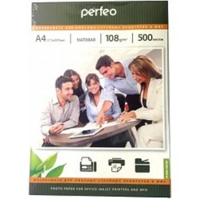 Perfeo PF-MTA4-108/500  Бумага Perfeo матовая , А4 108 г/м2, 500 л