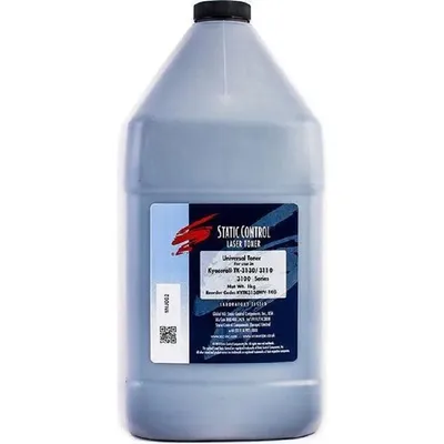 Тонер Static Control KYTK3130UNV1KG, черный, 1000г, Kyocera