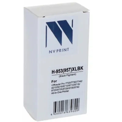 -/ Струйный картридж NV Print 953(957)XLBK (NV-L0S70AE)  Black для HP OfficeJet Pro 7720, 7730, 7740, 8210, 8218, 8710, 8715, 8720, 8725, 8730 (2000 стр) совместимый