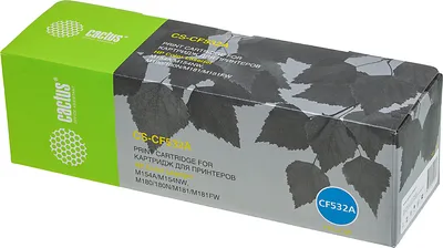 Картридж лазерный CACTUS CS-CF532A желтый ((900стр.) для HP LJ M180n/M181fw) (CS-CF532A)