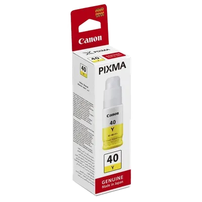 Чернила Canon 3402C001, GI-40Y, желтый, 70мл, 7700стр.