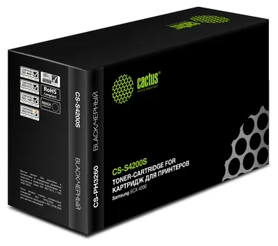 Тонер-картридж CACTUS - SCX-D4200A, Лазерный, Черный, 3000стр, аналог Samsung SCX-D4200A, CS-S4200S
