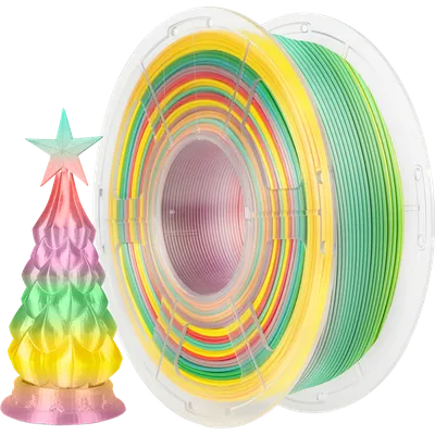 NV-3D-SILK-PLA-P-RAINBOW-01  Филамент NV PRINT Silk PLA+ Rainbow 01 "Радужный 01)для 3D  печати  диаметр  1.75мм масса