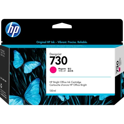 Картридж HP 730 Magenta для DesignJet T1600/T1600dr/T1600PS/T1700/T1700dr/T2600PS/T2600dr 130 ml ( P2V63A )