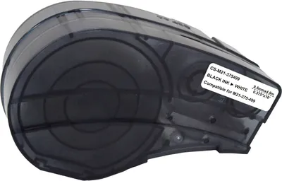 Картридж ленточный Cactus CS-M21-375499 черный шрифт, белый фон (9.5 мм, 4.9 м) для Brady BMP21-PLUS, BMP21-LAB