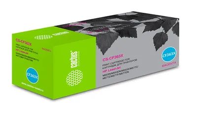 Картридж лазерный Cactus CS-CF363X для HP Color LaserJet M552dn/M553dn, пурпурный, 9500 стр.