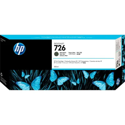 Картридж струйный для плоттера HP (CH575A) Designjet T795/1200 и др., №726, черный матовый, 300 мл, оригинальный