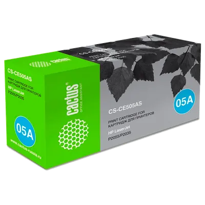 Картридж лазерный CACTUS CS-CE505AS черный ((2300стр.) для HP LaserJet P2055/ P2035) (CS-CE505AS)