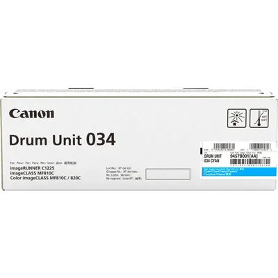 Фотобарабан Canon 9457B001, C-EXV034C, голубой, 34000стр.