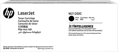 Картридж лазерный HP 212XC W2120XC черный для HP CLJ Enterprise M554/M555 (техн.упак)