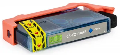 Картридж Cactus CS-CZ110AE, голубой, 14.6мл, для HP DJ IA 3525/5525/4525