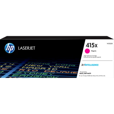 Картридж HP W2033X (415X), пурпурный, 6000 стр.