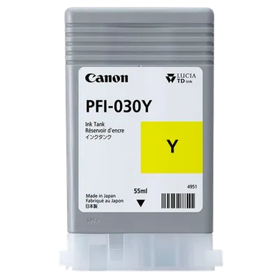 Картридж струйный Canon PFI-030Y 3492C001 желтый (55мл) для Canon imagePROGRAF TA-20, TA-30, TM-240, TM-340.