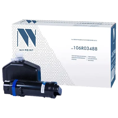 Тонер-картридж NV Print NV-106R03488Bk, чёрный, 5500 стр