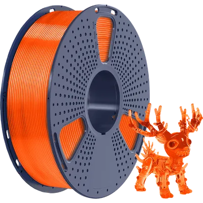 Филамент NV PRINT PLA+ Transparent Orange прозрачный оранжевый для 3D печати диаметр 1.75мм  длина 330 метров  масса 1 кг