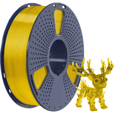 Филамент NV PRINT PLA+ Transparent Yellow прозрачный желтый для 3D печати диаметр 1.75мм  длина 330 метров  масса 1 кг