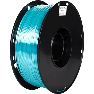 Пластик Cactus CS-3D-PLA-1KG-S-CYAN, PLA SILK, 1.75мм, 1кг, голубой