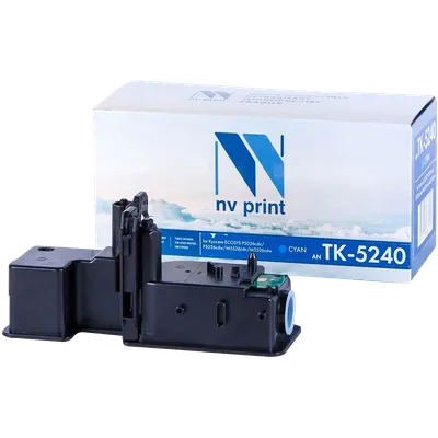 Картридж лазерный NV-Print NV-TK5240C, для Kyocera Ecosys P5026cdn/P5026cdw/M5526cdn/M5526cdw, голубой, 3000 стр.