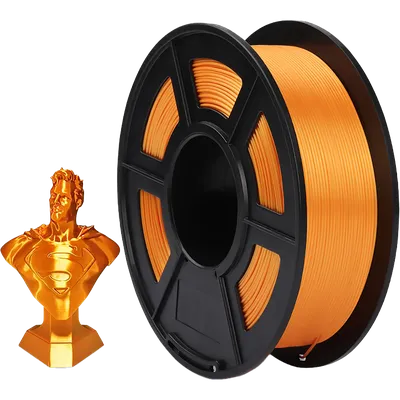 NV-3D-SILK-PLA-P-ORANGE Филамент  Silk PLA+ Orange для 3D печати диаметр 1.75мм  длина 330 метров  масса 1 кг
