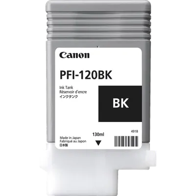 (Спец.цена) Оригинальный картридж струйный Canon PFI-120 BK 2885C001 черный для Canon imagePROGRAF TM-200/205 Черный