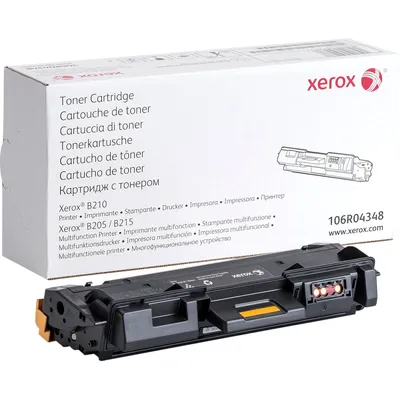(Спец.цена) Оригинальный картридж Xerox 106R04348 для Xerox B205/ B205V/ B210/ B210V/ B215/ B215V, черный, 3000 страниц