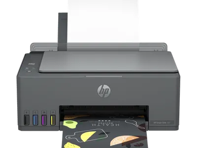 МФУ струйное HP Smart Tank 581 AiO (4A8D4A), A4, цветной, печ. до 22 стр/мин. (ч/б) до 16 стр/мин. (цвет), 1200 x 1200 dpi, USB, Wi-Fi, Air Print, Mopria
