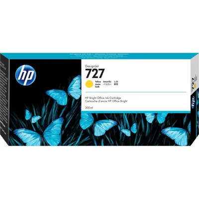 Картридж HP F9J78A 727 Yellow, для DesignJet, 300 мл