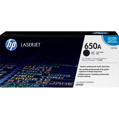 Картридж HP CE270A (650A), чёрный, 13500 стр.