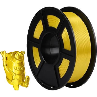 Филамент NV PRINT Silk PLA+ Yellow Желтый для 3D печати диаметр 1.75мм  длина 330 метров  масса 1 кг