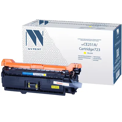 Картридж NV Print NV-CE252A/723Y, Yellow, для HP/Canon, 7000 стр.