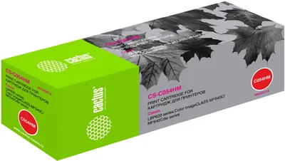 Cactus  Cartridge 054HM Картридж для Canon i-Sensys LBP-620/621/623/640/MF-640/641/642/643/644/645 (2300k) пурпурный