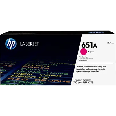 Картридж HP CE343A (651A), Magenta, 16000 стр., для Color LJ Enterprise 700 M775