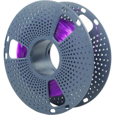 NV-3D-TPU-TRANS-PURPLE Филамент  TPU Trans. Purple для 3D печати диаметр 1.75мм  длина 165 метров масса  0,5  кг