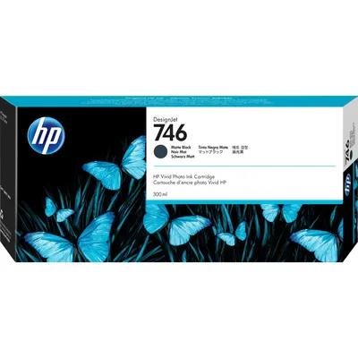Картридж струйный для плоттера HP (P2V83A) DesignJet Z6, Z9+, 300 мл, черный матовый, оригинальный